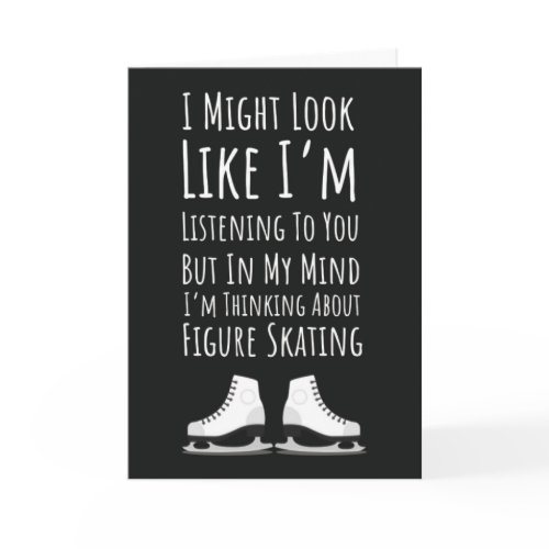 Funny Figure Skating Cards Winter Sport Ice Skater