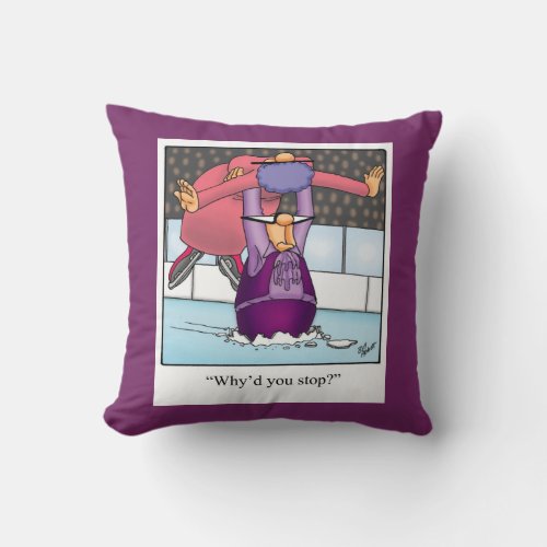 Funny Figure Skating Pillow Gift