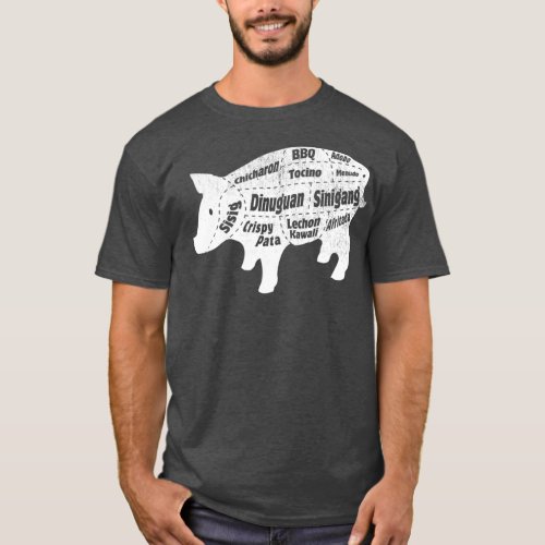 Funny Filipino Food   Pig Pork Baboy Parts T_Shirt