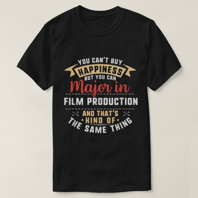 Funny Film Production Major Student Shirt Graduati (Design Front)