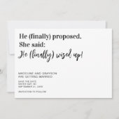 Funny Finally Wedding Save The Date (Front)