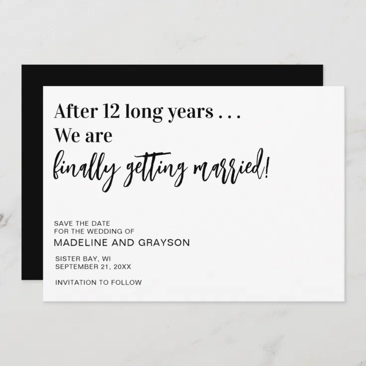 Funny Finally Wedding Save The Date | Zazzle Funny Finally Wedding Save The Date | Zazzle