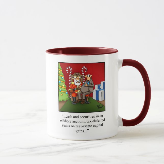 Funny Finance Humor Christmas Mug (Right)