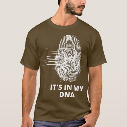 Funny Fingerprint Baseball Its In My DNA  T_Shirt