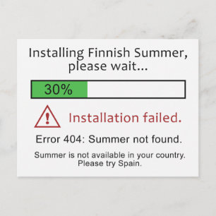 Funny Finnish Summer postcard