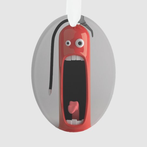 Funny fire extinguisher ornament