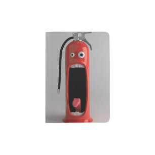 Funny fire extinguisher passport holder