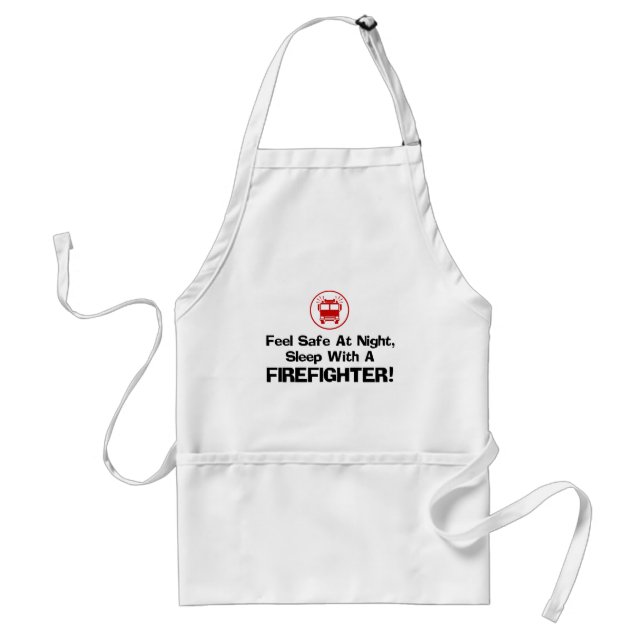 Funny Firefighter Adult Apron (Front)