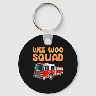 Funny Firefighter Art For Kids Men Women Fireman F Keychain