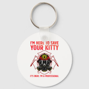 Funny Firefighter Art For Men Women Fireman Gag Fi Keychain