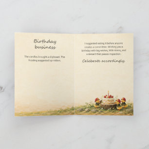 Funny Firefighter Duck Birthday Card