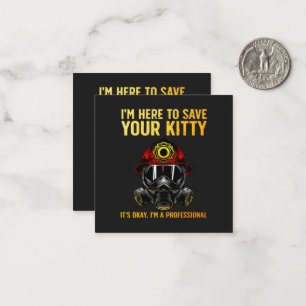 Funny Firefighter For Fireman Note Card
