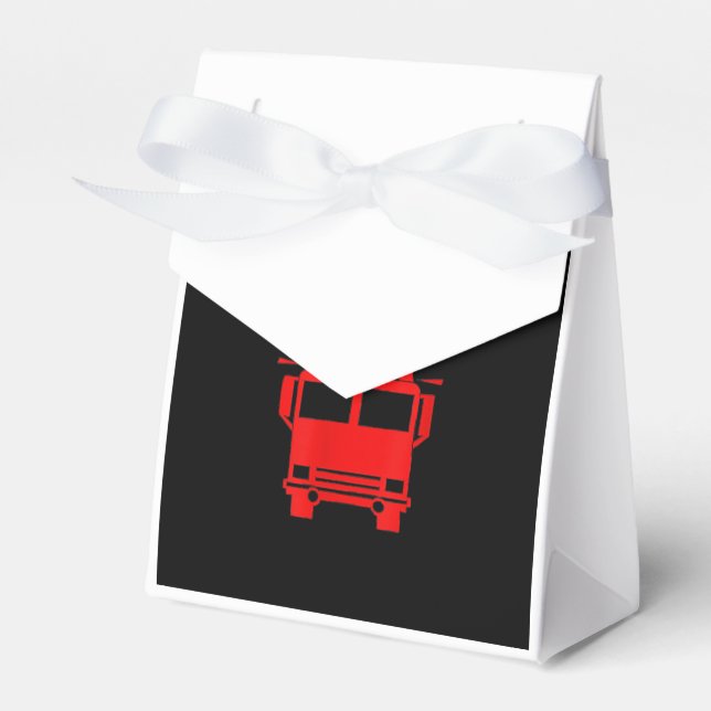 Funny Firefighter | I Still Play With Fire Trucks Favor Boxes (Front Side)