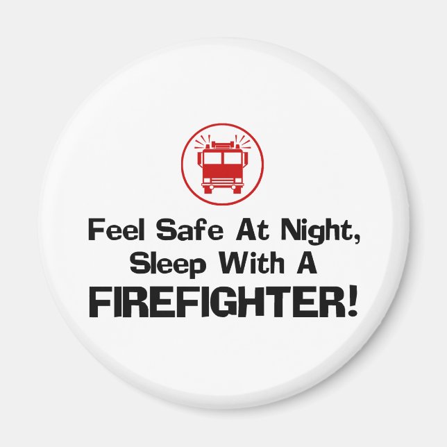 Funny Firefighter Magnet (Front)