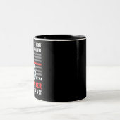 FUNNY FIREFIGHTER: Playing With Fire Will Get You Two-Tone Coffee Mug (Center)