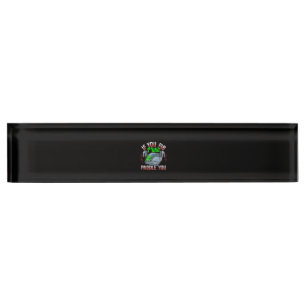Funny FireFighter Police Office Defibrillator Desk Name Plate