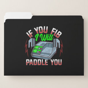 Funny FireFighter Police Office Defibrillator File Folder