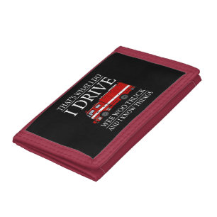 Funny Firefighter That's What I Do I Drive Wee Woo Tri-fold Wallet