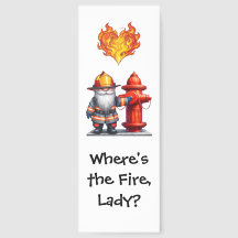 Funny Fireman Book Boyfriend Where's the Fire Lady