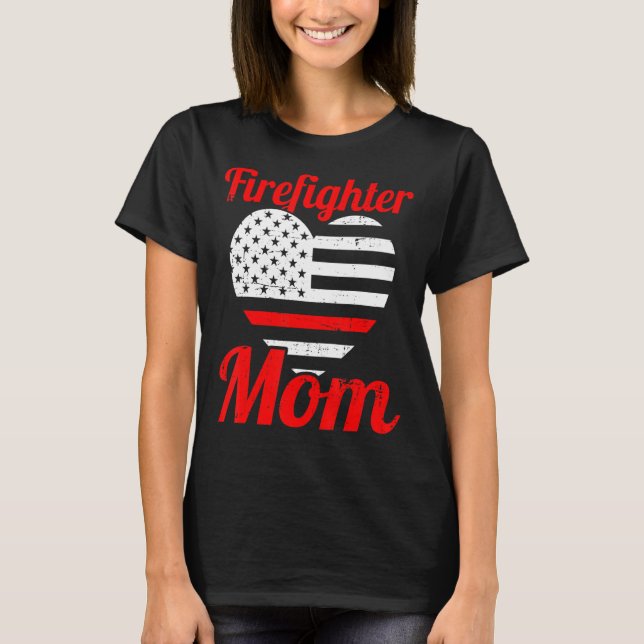 Funny Firemen Firefighter Mom Fireman Mama Mother' T-Shirt (Front)