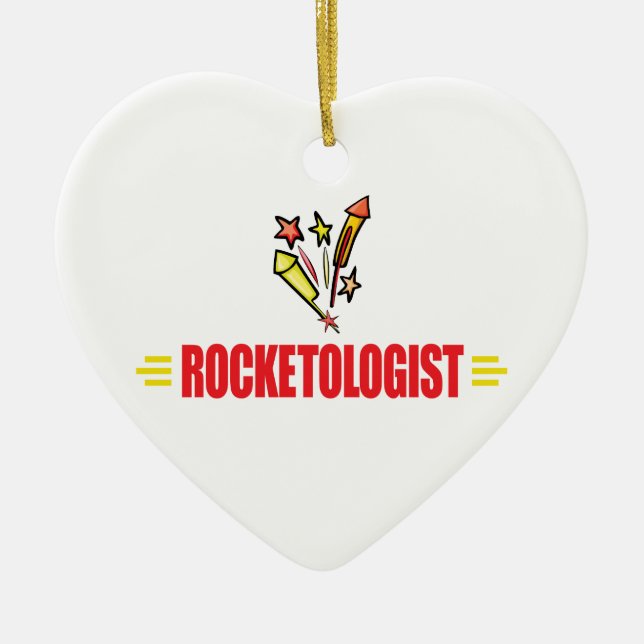 Funny Fireworks Ceramic Ornament (Front)