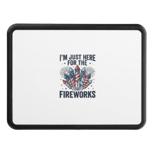 Funny Fireworks Lover Vintage Patriotic Shirt_1 Hitch Cover