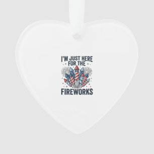 Funny Fireworks Lover Vintage Patriotic Shirt_1 Ornament