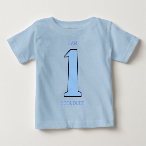 Funny First Birthday Boy Generic Cute No Name Baby T_Shirt