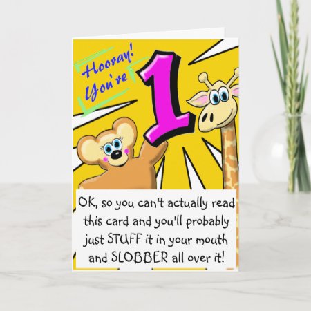 Funny First Birthday Card