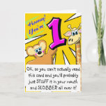 Funny First Birthday Card at Zazzle