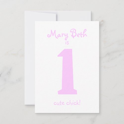 Funny First Birthday Girl Party Invitation