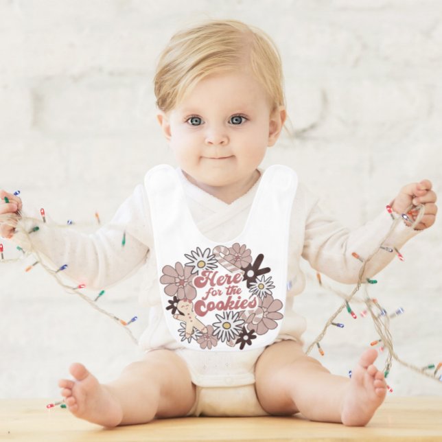 Funny First Christmas Cookie Custom Baby Bib (Creator Uploaded)