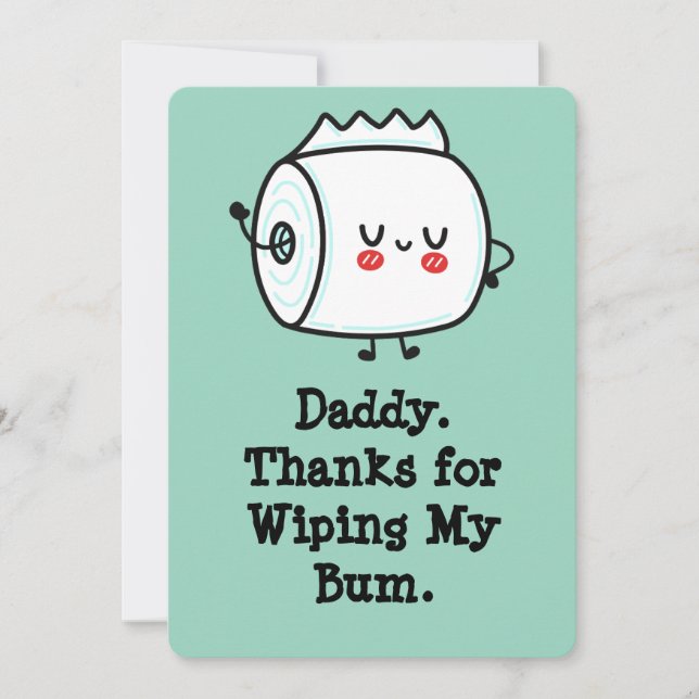 Funny First Father's Day Card from Baby (Front)