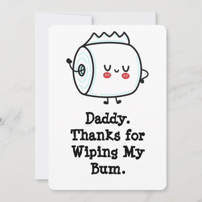 Funny First Father's Day Card from Baby (Front)