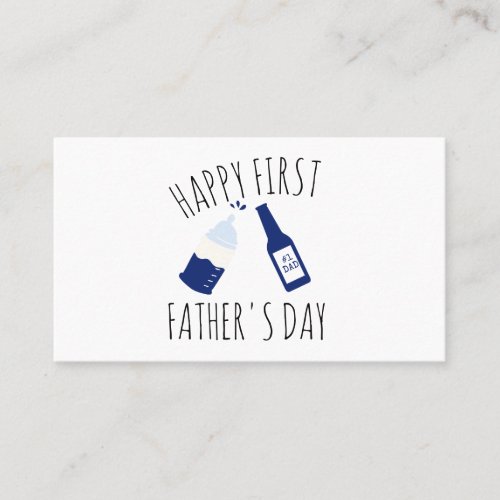 Funny First Fathers Day  Wishes 1 DAD  T_Shirt Business Card