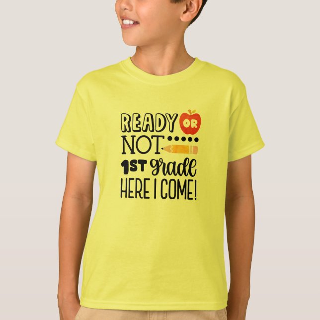Funny First Grade Back to School Gift T-Shirt (Front)
