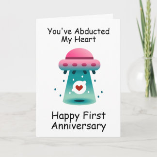 funny first wedding anniversary cards