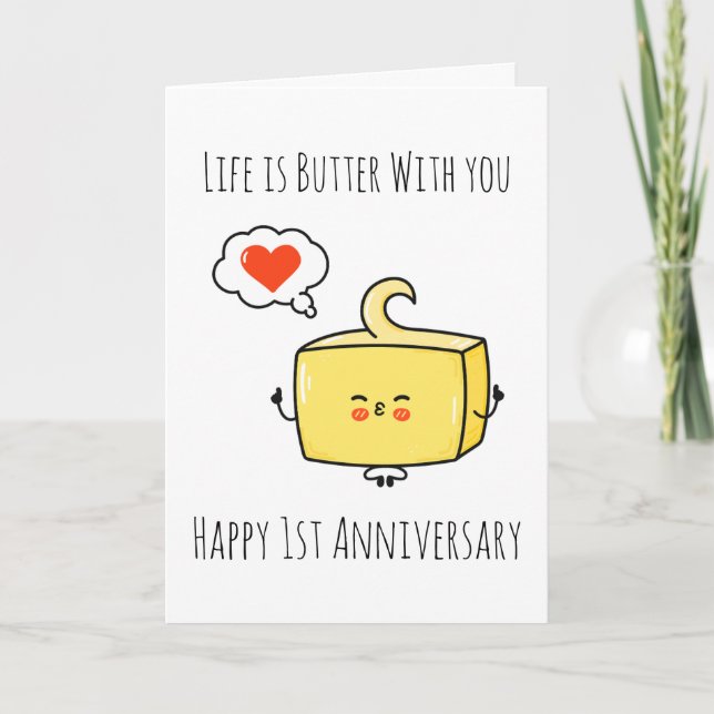 funny first wedding anniversary cards (Front)
