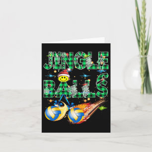 Funny First Xmas As A Dad Jingle Volleyball Papa U Card