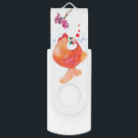 Funny Fish and Worm Flash Drive<br><div class="desc">Funny USB Flash Drives with Fish and Worm Love Romantic Cartoon Drawing Playful Gift Flash Drive - or Choose / Add Your Unique Text / Font / Color - Make Your Special Gifts - Resize and move or remove and add elements / image with customization tool ! - Drawing and...</div>