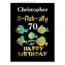 60th Birthday Card Fishing Design New Ref 87