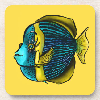 Funny Fish Aquatic Marine Under The Sea Kids Beverage Coaster
