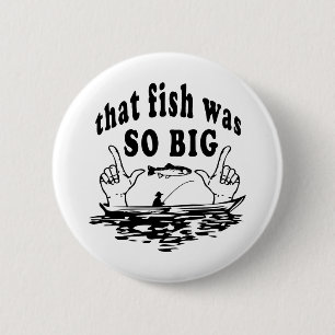 funny fish button