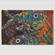 Funny Fish Coir Mat