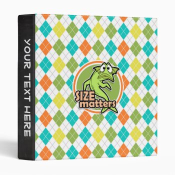 Funny Fish; Colorful Argyle Pattern Binder by doozydoodles at Zazzle