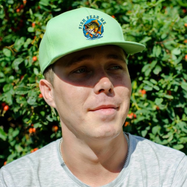 Funny Fish Fear Me Fisherman Sports Trucker Hat (Creator Uploaded)