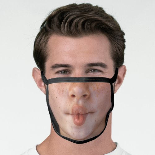 Funny fish lips face mask