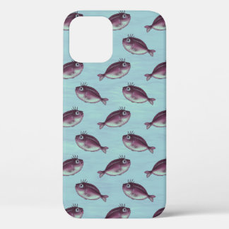 Funny Fish Pattern Sea Life Fisherman iPhone 12 Pro Case