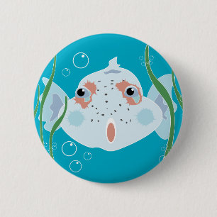Funny Fish Pinback Button