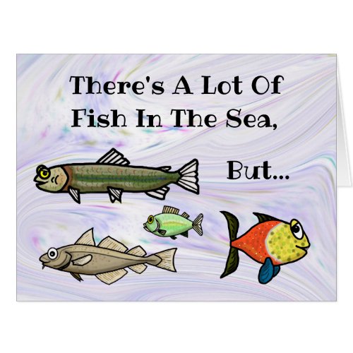 Funny Fish  Sole Mate Romantic Greeting Card